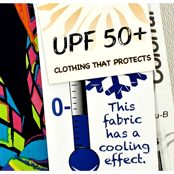 Lulu B Sleeveless Quarter Zip Dress Size XS Pineapple Beach Resort UPF 50+ NWT - Picture 6 of 11